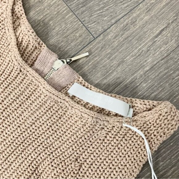 Anthropologie One Grey Day Victoria Top Sleeveless Knit Sweater Brown Latte XS - Picture 11 of 16